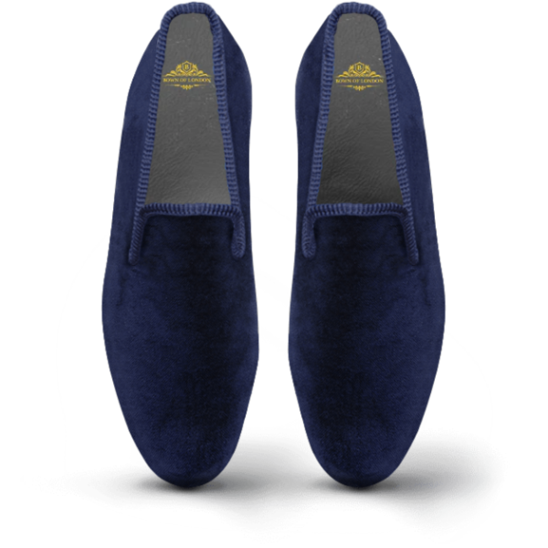 Men's Velvet Loafer/Slipper Shoe - Plain Navy