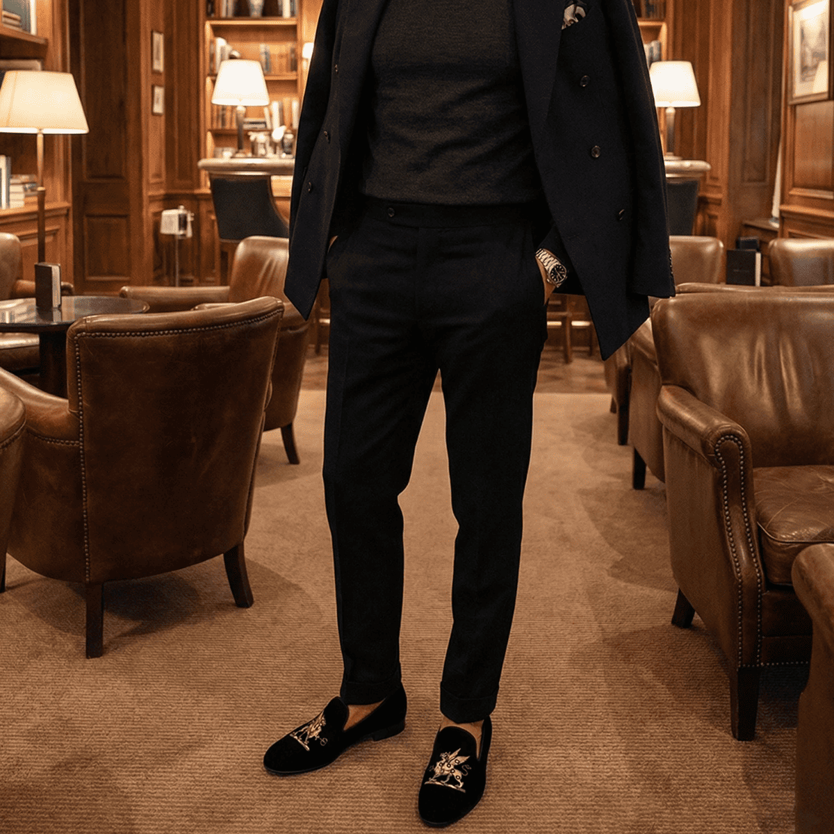 Noir Griffin Loafer