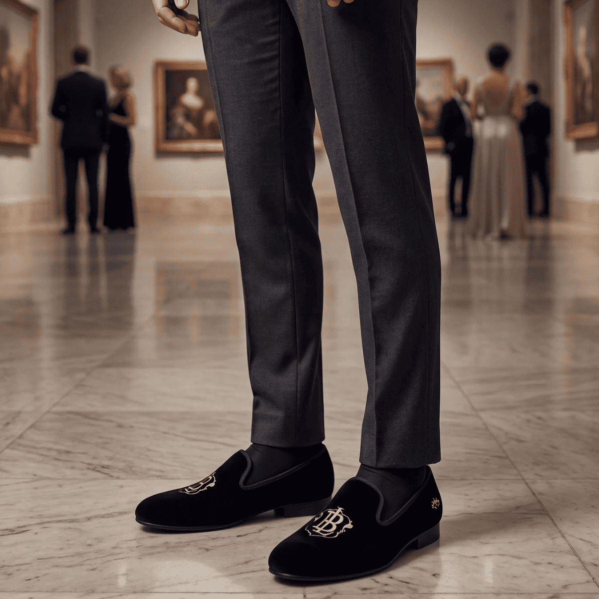 Noir Monogram Loafer