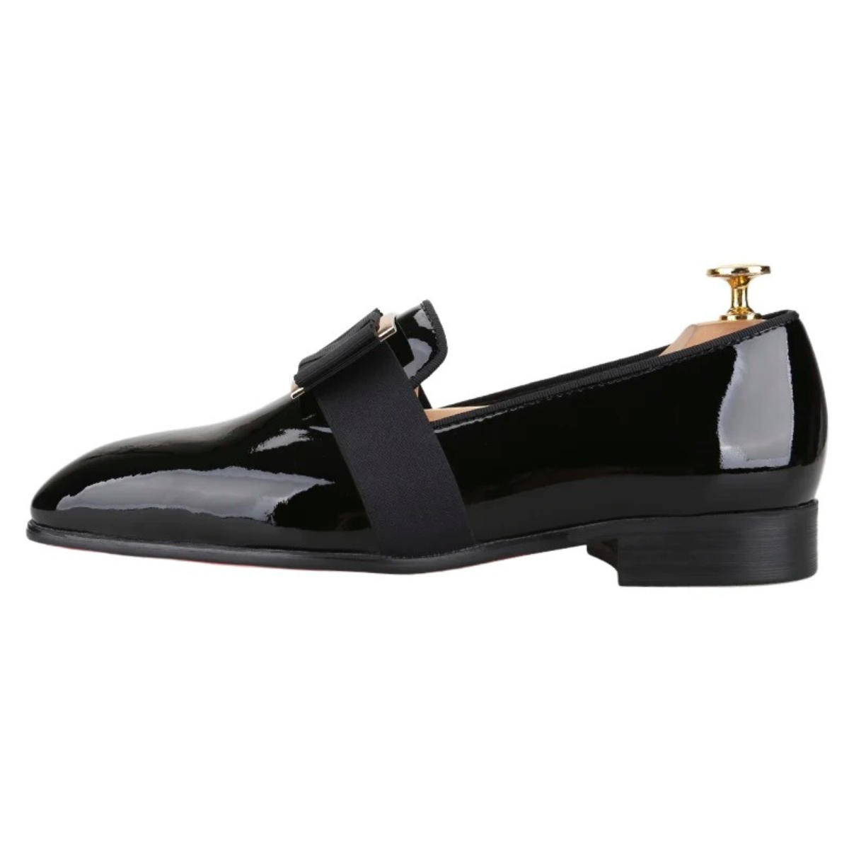 Black Tie Patent Leather Loafer