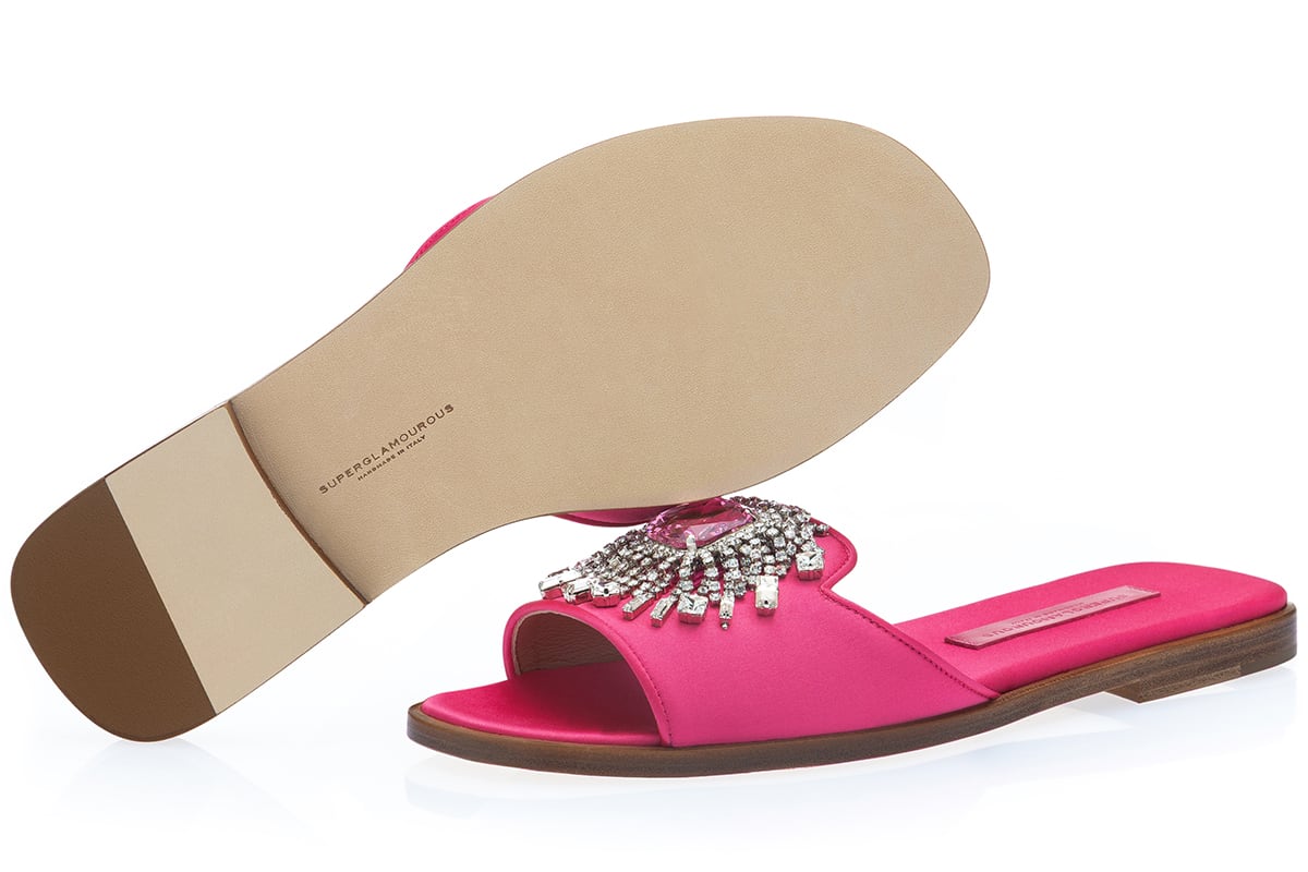 JUPITER SATIN PINK SANDAL WOMAN