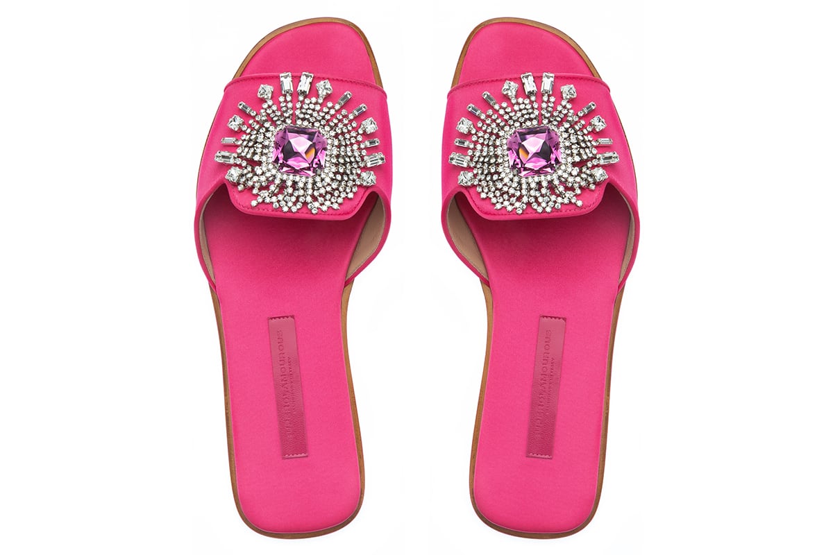 JUPITER SATIN PINK SANDAL WOMAN