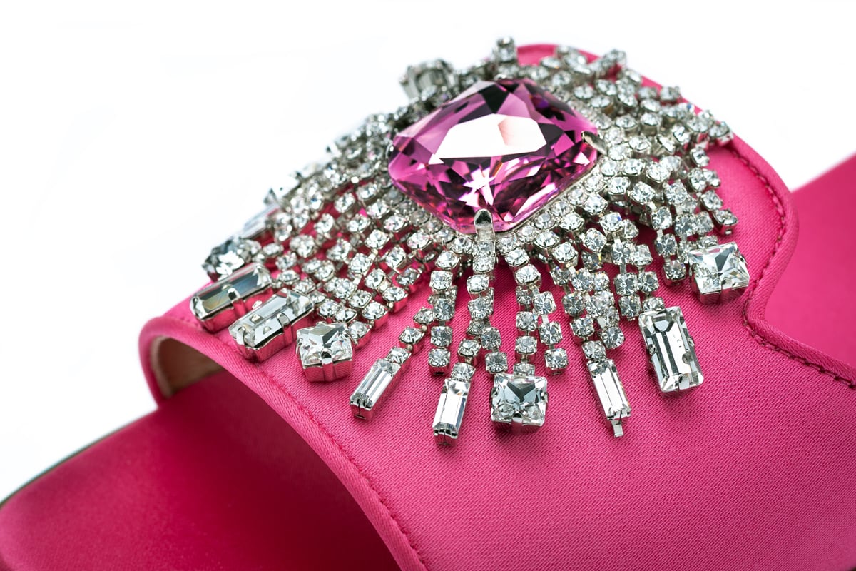 JUPITER SATIN PINK SANDAL WOMAN