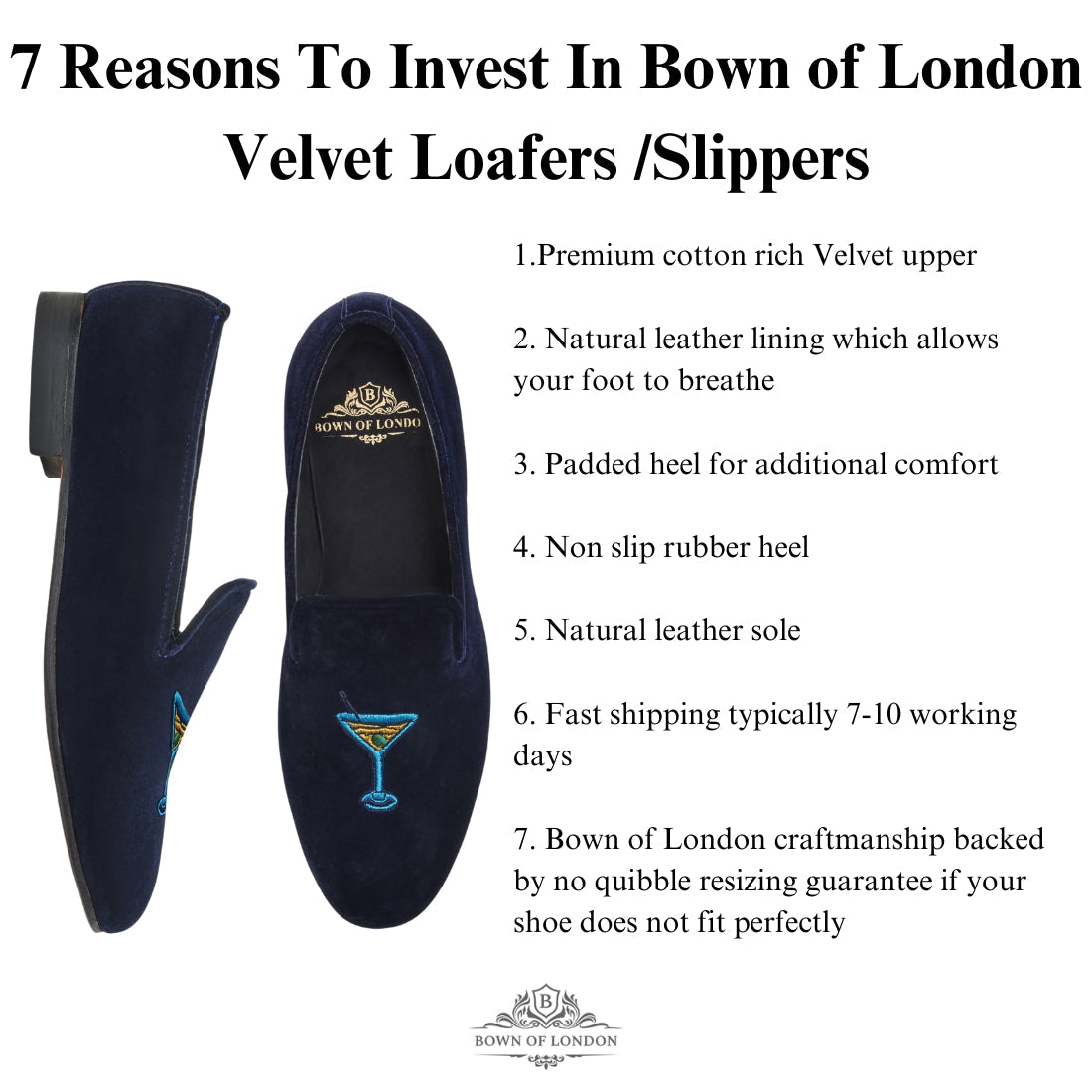 Men's Velvet Loafer/Slipper Shoe - Lionheart
