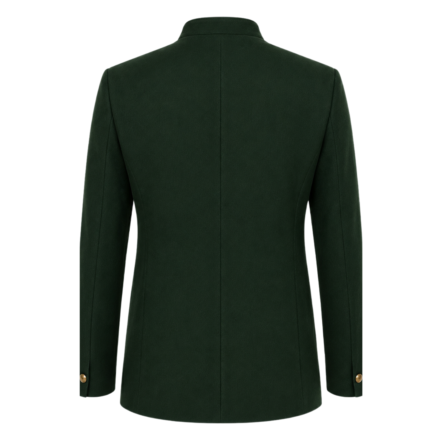 Made to Measure Green Italian Velvet Nehru Collar Jacket